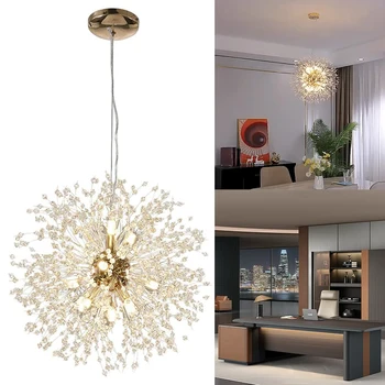 Современный подвесной светильник Firefly, 8 лампочек, люстра для помещений, Одуванчик, Современная люстра в виде одуванчика с регулируемой яркостью для гостиной, спальни