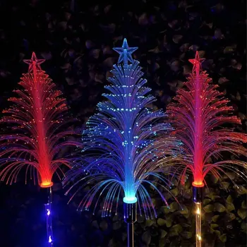 2шт Садовых фонаря Solar LED Jellyfish 12 Часов длительных солнечных Рождественских огней на открытом воздухе