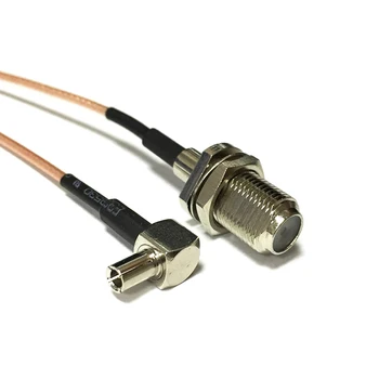 Беспроводной модемный провод F женский разъем Переключатель TS9 прямоугольный кабель RG178 15 см 6 