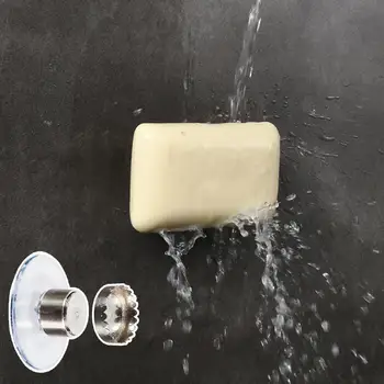Подвесной держатель для мыла, быстросохнущий магнитный держатель для мыла, дизайн присоски, настенная вешалка для мыла для домашнего хранения в ванной