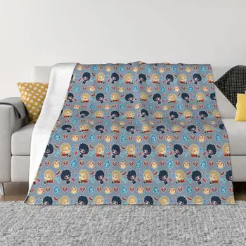 Одеяло My Hero Academia, фланелевое, с принтом из аниме, Портативное Ультрамягкое покрывало для постельных принадлежностей, покрывало для дивана
