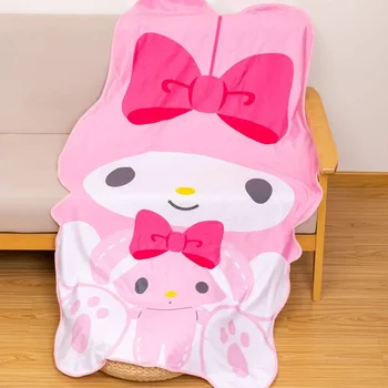 95x155 см Мультяшный Спальный мешок Sanrio My Melody, одеяло для кондиционера, покрывало с корицей, одеяло для девочек и мальчиков, Стеганое полотенце