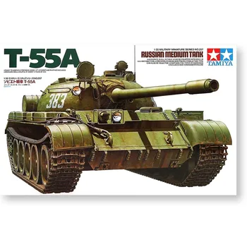 Tamiya 35257 Комплект Военной модели в масштабе 1/35 Советский Российский Средний танк Т-55А