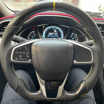 Автомобильный Руль Из Углеродного Волокна Для Honda CR-V Civic Accord Insight Inspire Legend CR-Z Подходит UR-V XR-V 2015 2017 2018 2019 2020