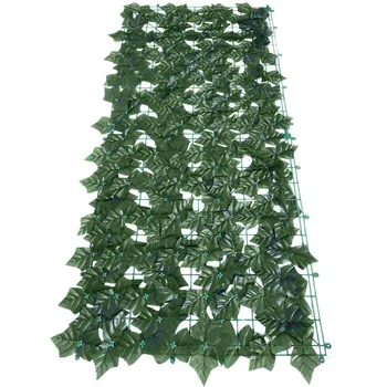 Искусственный Забор Решетчатый Скрининг Имитация Стены Растения Ограждения Зеленые Листья Фальшивые Пластиковые Реалистичные Растения