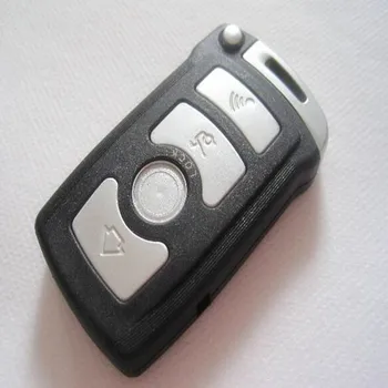 5ШТ Смарт-пульт дистанционного управления без ключа брелок чехол для BMW 7 серии 745 750 i Smart Remote key shell case 4 кнопки hu92 blade