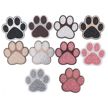 Набор подставок для рисования в форме собачьей лапы с бриллиантами, набор наборов для кошек, набор для домашних животных с держателем