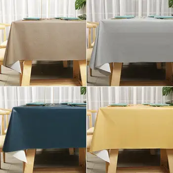 Водонепроницаемая, маслостойкая и моющаяся прямоугольная скатерть для обеденного стола ins, новый коврик для стола в общежитии из ПВХ 2023 года