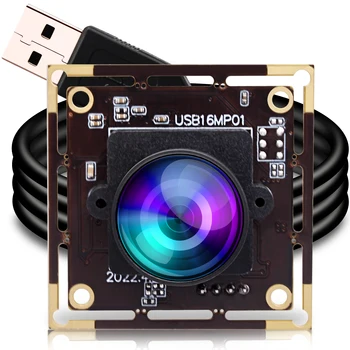 ELP 16-Мегапиксельная Широкоугольная USB-камера для ноутбука, 1/2.8 