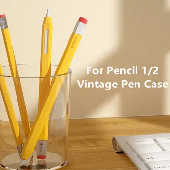 Силиконовый пенал для планшета Apple Pencil 2nd 1st, чехол для сенсорного стилуса, переносной защитный чехол