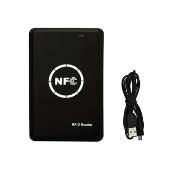 Считыватель карт IC RFID Копировальный аппарат Дубликатор NFC Считыватель смарт-карт Писатель 13,56 МГц Зашифрованный программатор