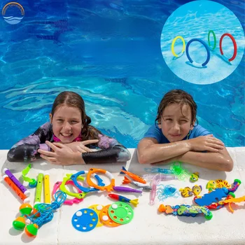 Игрушки для метания торпед и ракет для дайвинга Забавная игра для дайвинга в бассейне Летняя детская палка для подводного плавания Torpedo Robber Водная игрушка