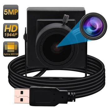 5MP 2592x1944 Веб-камера с переменным фокусным расстоянием 2,8-12 мм CMOS Aptina MI5100 промышленная USB-камера для ПК Skype, запись видеозвонков