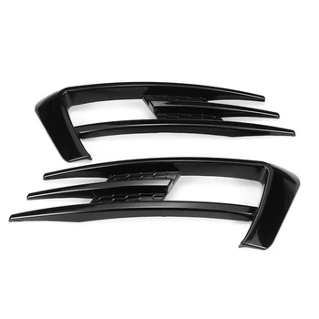 Для Golf 7 MK7 2013-2017 Глянцевый Черный бампер автомобиля, противотуманные фары, Решетка радиатора, накладка