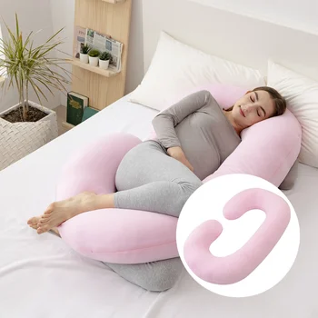Розовая хлопковая подушка для беременных женщин Хлопковая подушка для сна на поясничной стороне Детская подушка для кормления новорожденных Грудное вскармливание