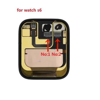 5 шт., Новый для Apple iWatch Watch серии S6 6 40 мм 44 мм ЖК-дисплей/сенсорный экран, Гибкий разъем на материнской плате