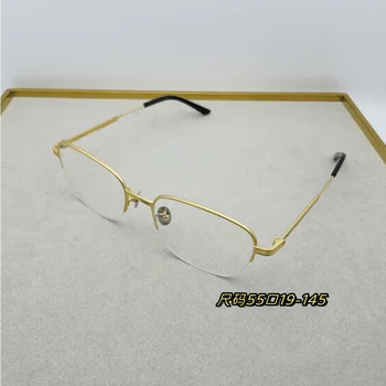 Новые 0071 Титановые мужские модные винтажные очки в оправе для рецепта, Женские Безрамные Повседневные Персонализированные Компьютерные очки для чтения