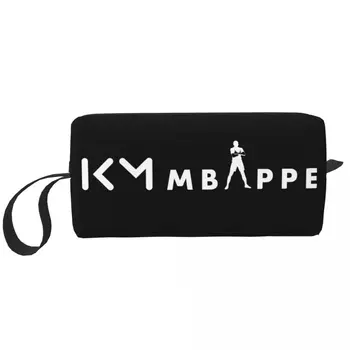 KM Football Mbappes Косметичка Женская Косметический органайзер для путешествий Модные Футбольные сумки для хранения туалетных принадлежностей