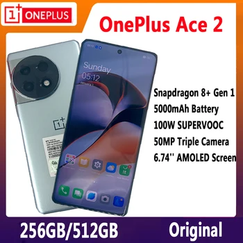Мобильный телефон OnePlus Ace 2-5G 12GB 256GB Snapdragon 8 Gen 1 50MP Тройная камера 6,74 