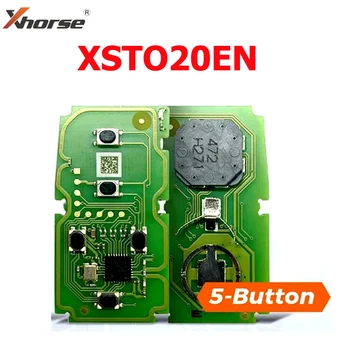 Печатная плата смарт-ключа XHORSE VVDI XM XSTO20EN FENT.T с корпусом из 5 кнопок для универсального смарт-ключа T-oyota TOY-T.