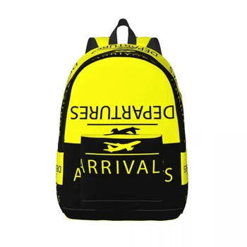 Приезды и отъезды, дорожный холщовый рюкзак, школьный компьютер, сумка для книг, самолет, Авиационный самолет, сумки для студентов колледжа