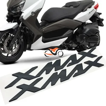 Аксессуары для мотоциклов Боковая крышка бака 3D наклейка с буквенным логотипом XMAX для Yamaha XMAX 125 250 300 400 2ШТ Украшения для мотоциклов