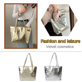Женская модная сумка для подмышек, сумка из искусственной кожи с верхней ручкой, простая однотонная, мягкая, легкая, большой емкости для ежедневных путешествий, отпуска
