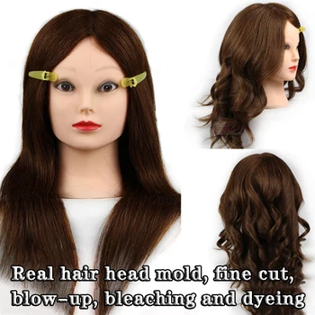 100 реальная модель парикмахерского салона головной парикмахер обучающая модель головы прическа кукла салон красоты укладка аксессуаров для волос дисплей прекрасный