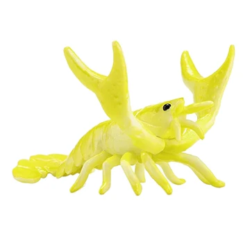 Креативная Симпатичная модель омара, держатель для ручек, кронштейн для омаров, стойка для хранения, Подставка для ручек, Подарочные Канцелярские принадлежности Желтого цвета