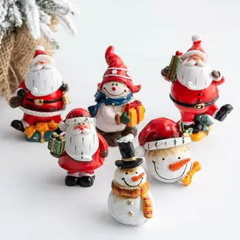 Орнамент в виде снеговика, прекрасная фигура Санта-Клауса, богатое выражение лица, Износостойкий орнамент в виде снеговика, Санта-Клауса, украшающий