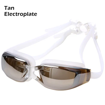 Очки для плавания с защитой от запотевания, ультрафиолета, четкого видения, плоские очки для плавания на летний пляж, Очки для дайвинга, Очки для плавания