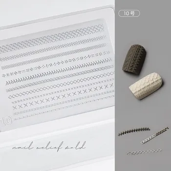 1шт Ультратонкий свитер 3D Акриловая форма Бабочка Силиконовые украшения для ногтей, шаблоны для ногтей DIY, форма для ногтей