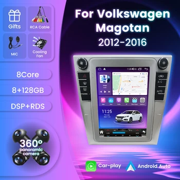 9,7-дюймовый автомобильный Android-радио мультимедийный плеер GPS для Volkswagen VW Magotan 2007-2016 Навигация car play Auto WIFI 4G SWC