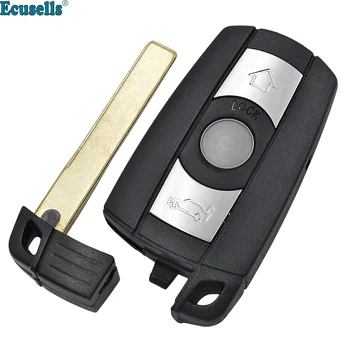 3-Кнопочный Пульт дистанционного Управления Автомобильным Ключом shell case fob для BMW 1 3 5 6 Серии E46 E39 E38 E90 E91 E92 E60 с Пустым неразрезным ключом HU92