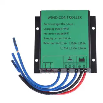 Контроллер ветрогенератора постоянного тока 48 В 1000 Вт, эффективная ШИМ-зарядка, IP67 Водонепроницаемый светодиодный регулятор ветра