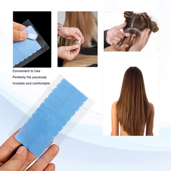 Сменная лента для наращивания 0,8 см x 4 см, лента для волос, двусторонняя лента для наращивания волос, человеческие волосы