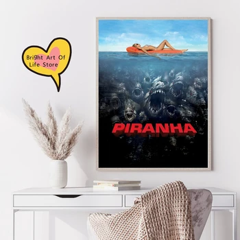 Пиранья 3D (2010) Обложка классического постера фильма фотопечать холст настенное искусство домашний декор (без рамы)