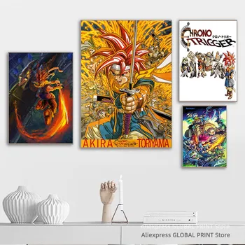 Игровой Плакат Chrono Trigger, Игровые Плакаты На Холсте и Принты, Холсты Для Рисования, Украшения Дома