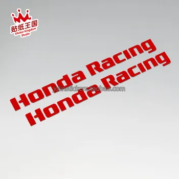 1 пара для Honda Racing Auto, мотоцикл, Светоотражающие водонепроницаемые наклейки