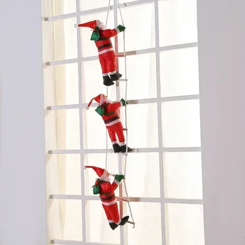 Рождественская Подвесная Лестница для подъема на окно, Украшения Санта-Клауса, Праздничный Реквизит, Домашний декор