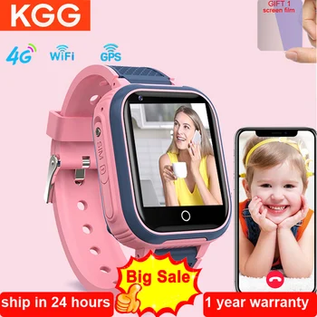 KGG LT21 Детские Смарт-Часы 4G GPS WIFI Видеозвонок SOS IP67 Водонепроницаемые Детские Умные Часы Камера Монитор Трекер Локатор Телефон Часы