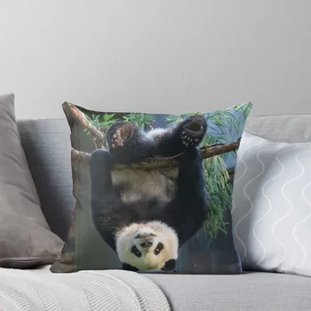Забавная Гигантская панда Сяо Ци Цзи в Национальном зоопарке, подушка-плед, Декоративные диванные подушки, чехол для диванной подушки, наволочка