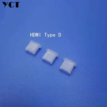 1000шт Пылезащитный чехол HDMI D-типа кабель для передачи данных с интерфейсом micro HDMI защитный рукав прозрачный бесплатная доставка