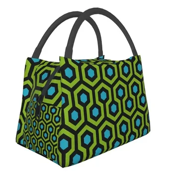 Изготовленная на заказ геометрическая сумка для ланча, мужские и женские ланч-боксы-охладители с теплой изоляцией для поездок в офис