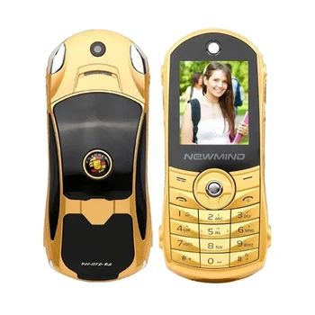 Разблокированный Кнопочный Мобильный Телефон 1,8 Дюйма Newmind F8 Dual Sim Спортивный Автомобиль Мини Сотовый Телефон Милый Музыкальный Плеер Mp3 Fm Для Детей