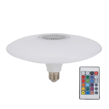 30 Вт Светодиодный RGB Bluetooth Музыкальный потолочный светильник Красочная лампа для внутреннего декора спальни