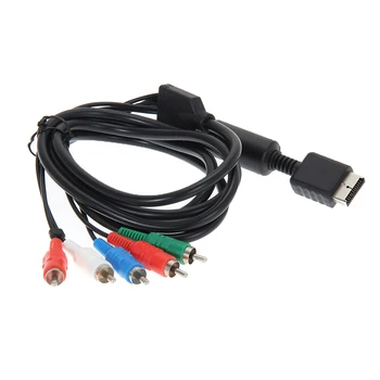 Компонентный AV-кабель для PS2/PS3/PS3 Slim, HD Multi Out Композитный аудио-видео кабель RCA для Sony Playstation PS3 (6 футов)