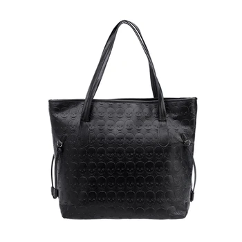 D0LF Винтажная женская сумка через плечо, сумка-тоут, сумка-мессенджер, сумка-хобо с черепом