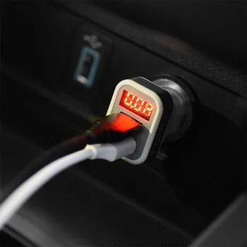 Autour Универсальное USB-зарядное устройство для мотоцикла 2.1A 12v, розетка вольтметра, лодки, двойное автомобильное зарядное устройство USB Auto USB для мобильного телефона