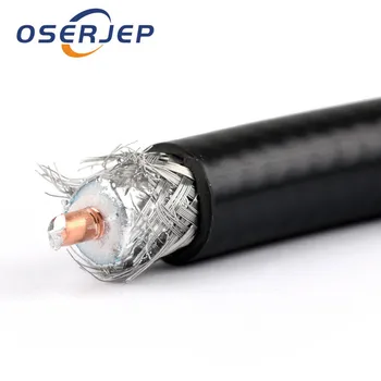 50-7 Разъем радиочастотного коаксиального кабеля RG8 / KSR400 с коаксиальным экранированным косичкой длиной 1 м, 5 м, 10 м, 30 м, Самый продаваемый кабель для проводов